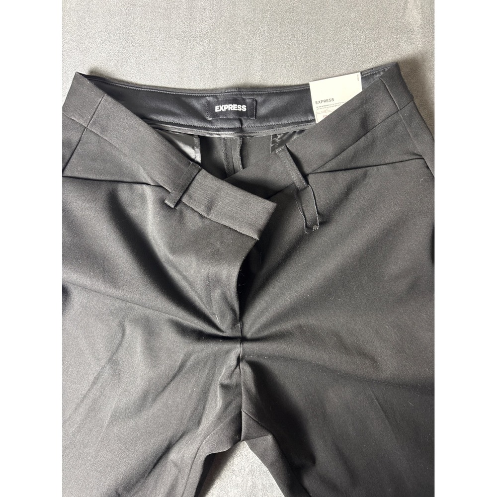 NWT Express Publicist Barely Boot Mid Rise Black Stretch Trousers Pants 12R NEW